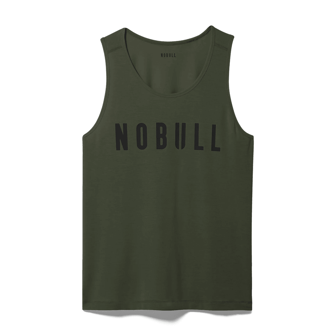 Nobull Project Tank Pria Nobull Gelap Army