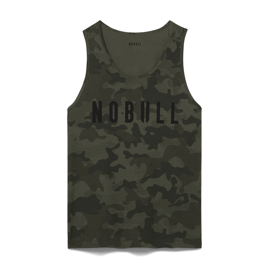 Nobull Project Tank Pria Camo Nobull Camo Tentara Gelap