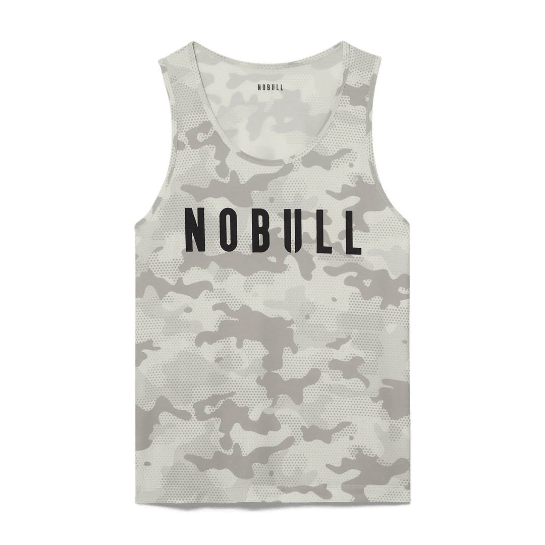 Nobull Project Tank Pria Camo Nobull Abu-abu Muda Camo