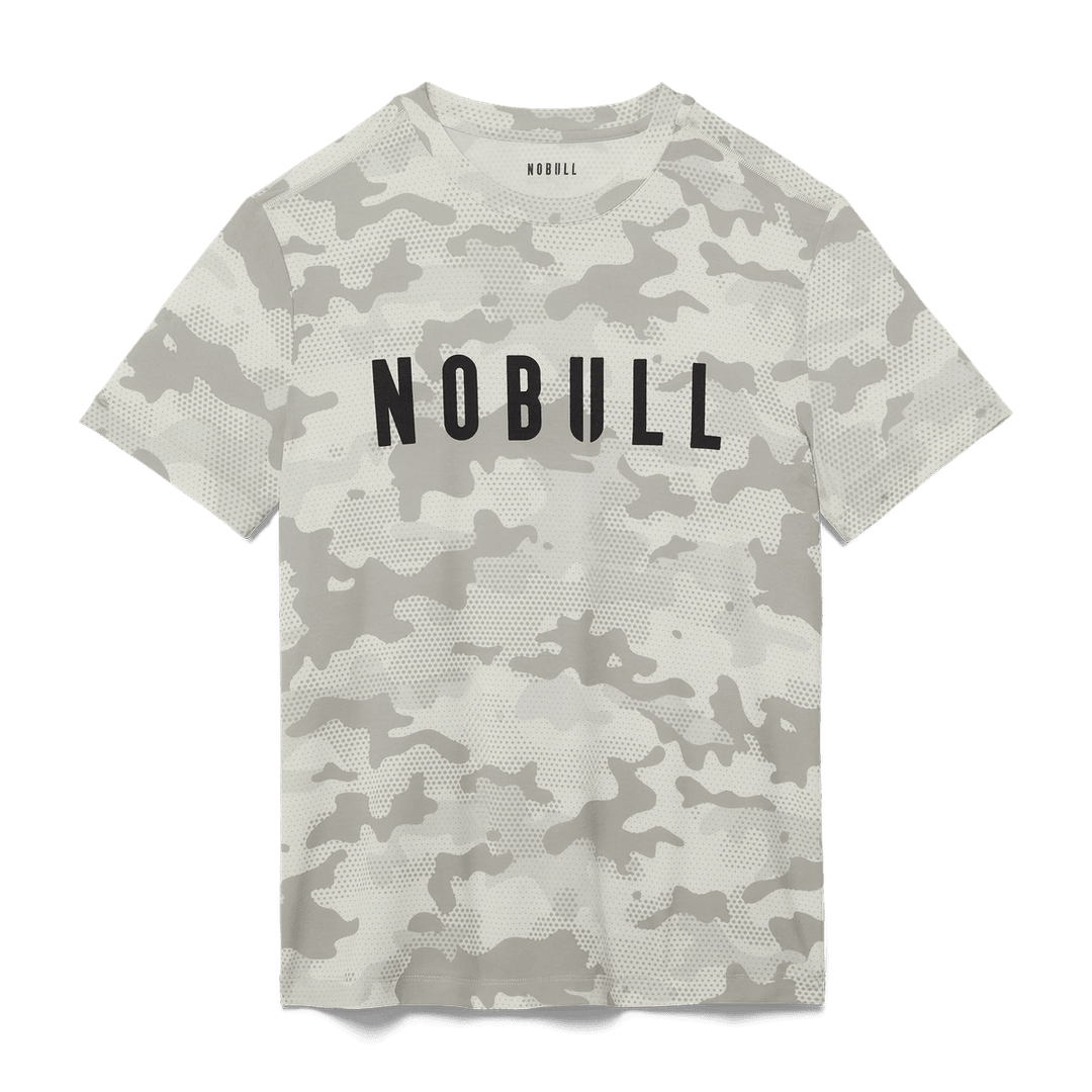 Nobull Project Kaos Pria Camo Nobull Abu-abu Muda Camo