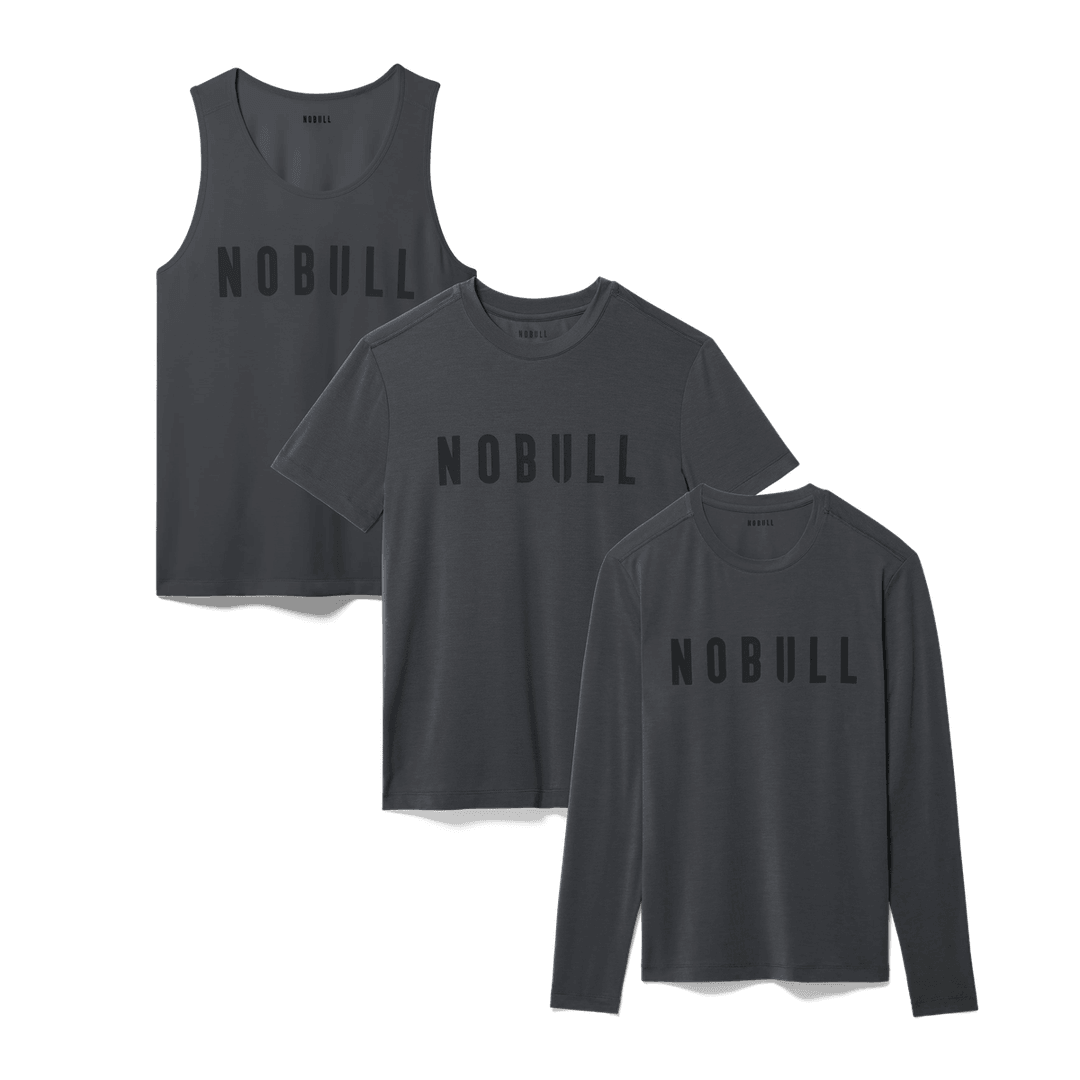 Nobull Project Pria Nobull Campuran Assortmen 3 Paket - Arang Heather