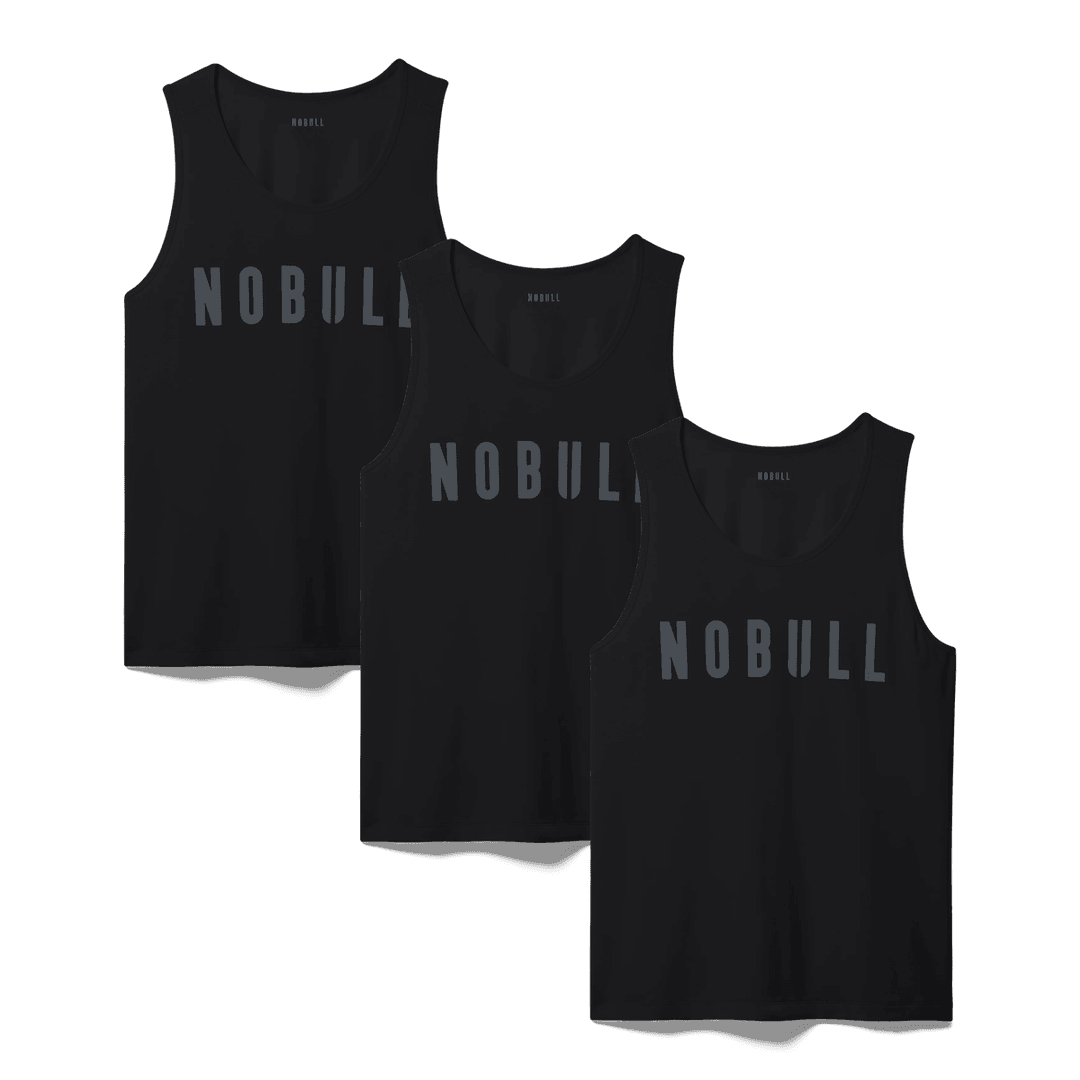 Nobull Project Tank Pria Nobull 3 Paket - Hitam