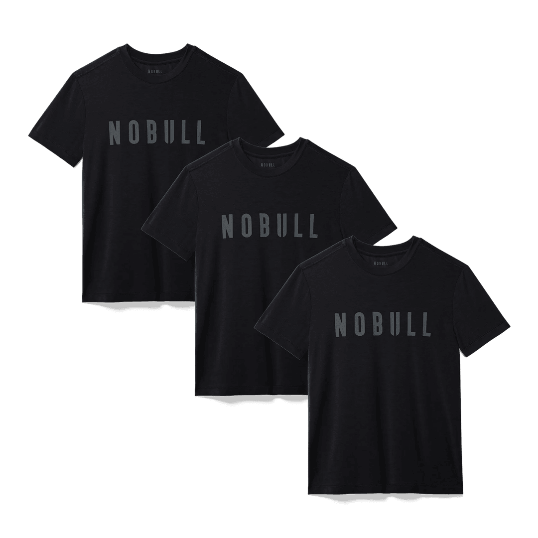Nobull Project Kaos Tanda Tangan Pria Nobull 3 Paket - Hitam