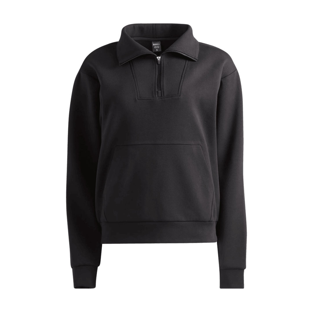 Nobull Projeto Mulheres Allday Elementos 1/4 Zip Preto