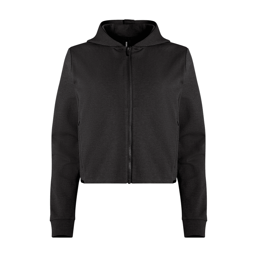 Nobull Projeto Feminino Drive Cropped Zip-up Preto