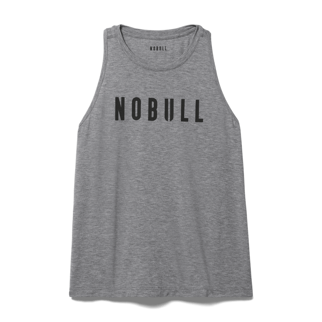 Nobull Project Wanita Nobull Tank Leher Tinggi Heather Grey