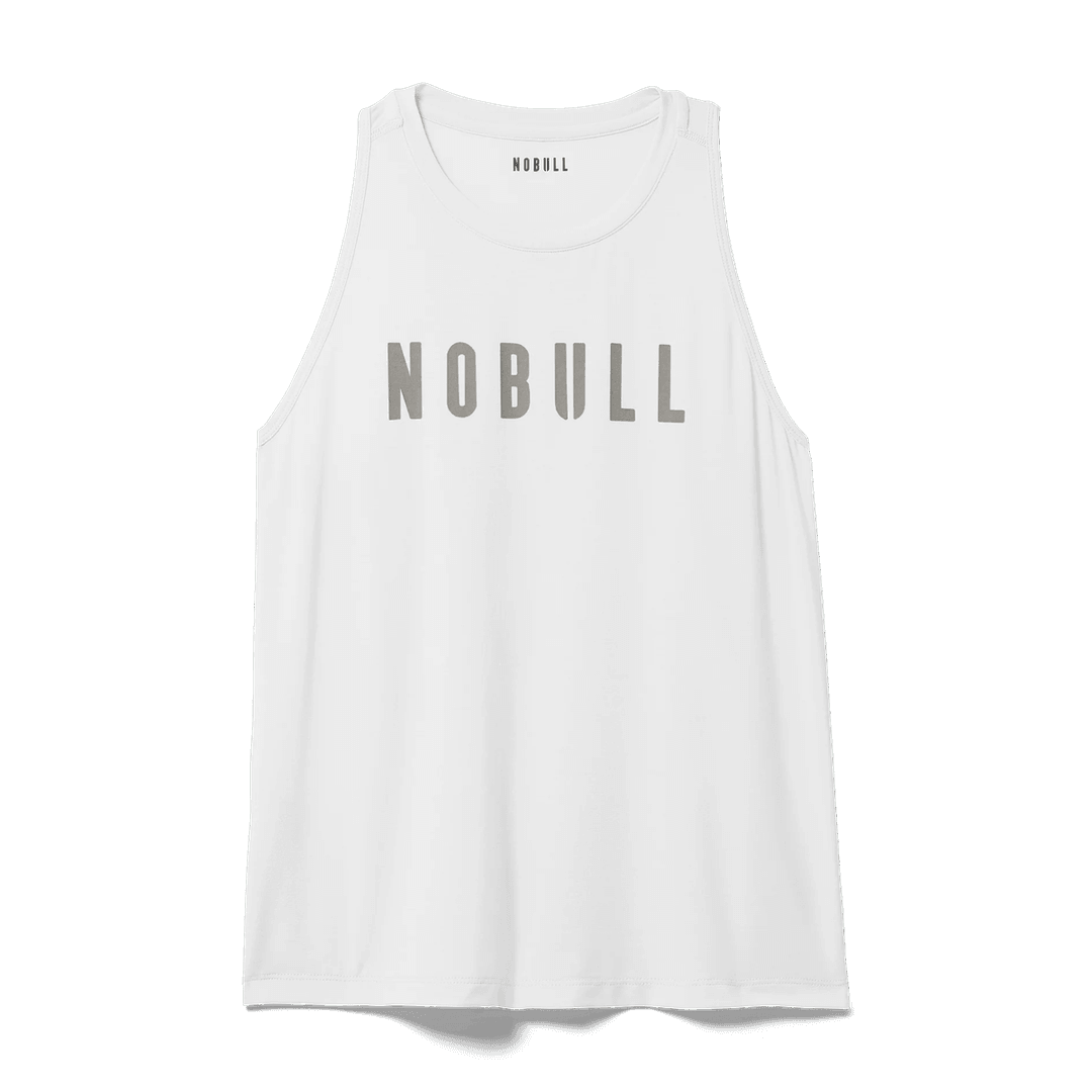 Nobull Project Wanita Nobull Tank Leher Tinggi Putih