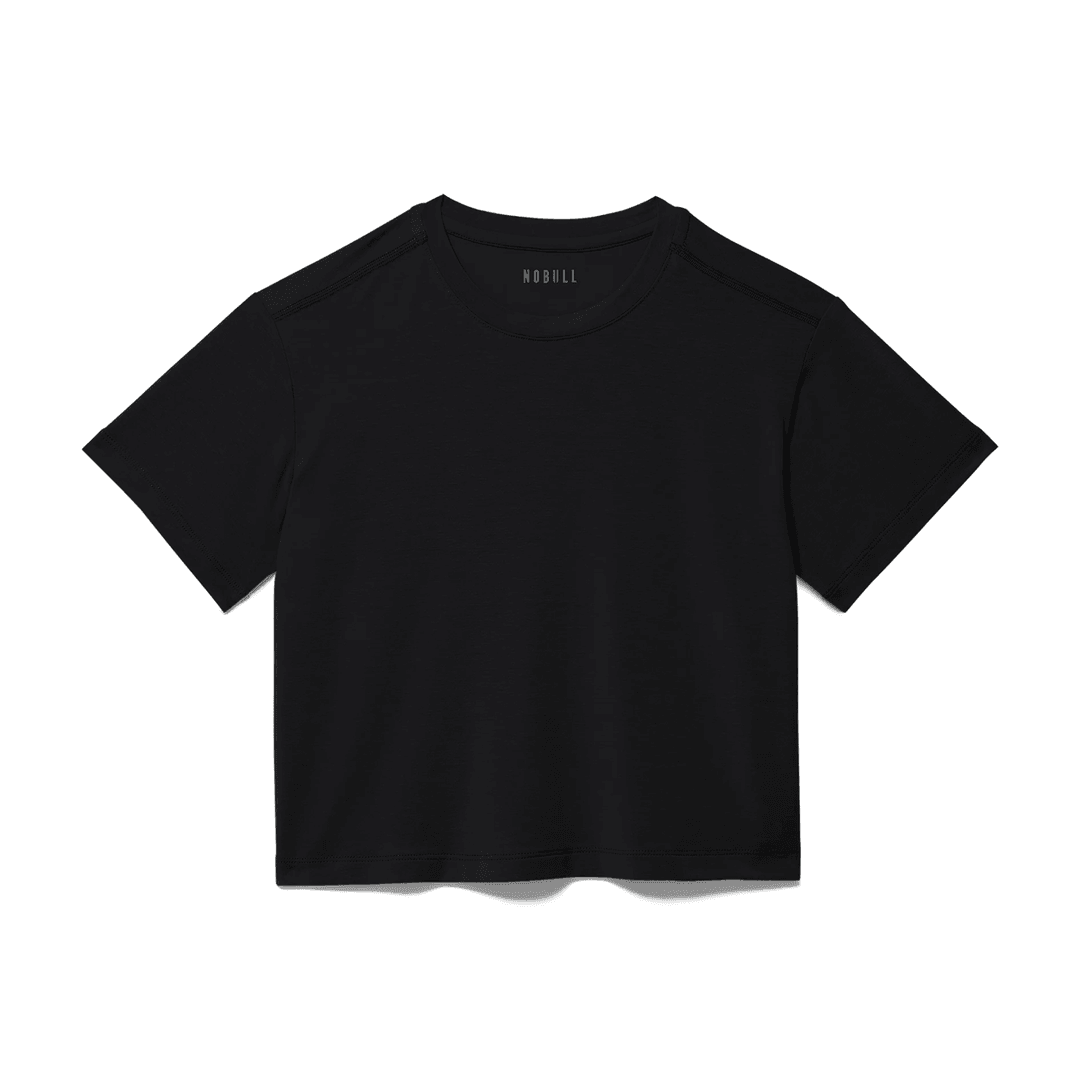 Nobull Project Kaos Wanita Boxy Hitam