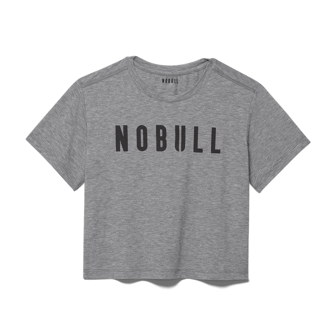 Nobull Project Women's Nobull Boxy Tee Abu-abu Heather