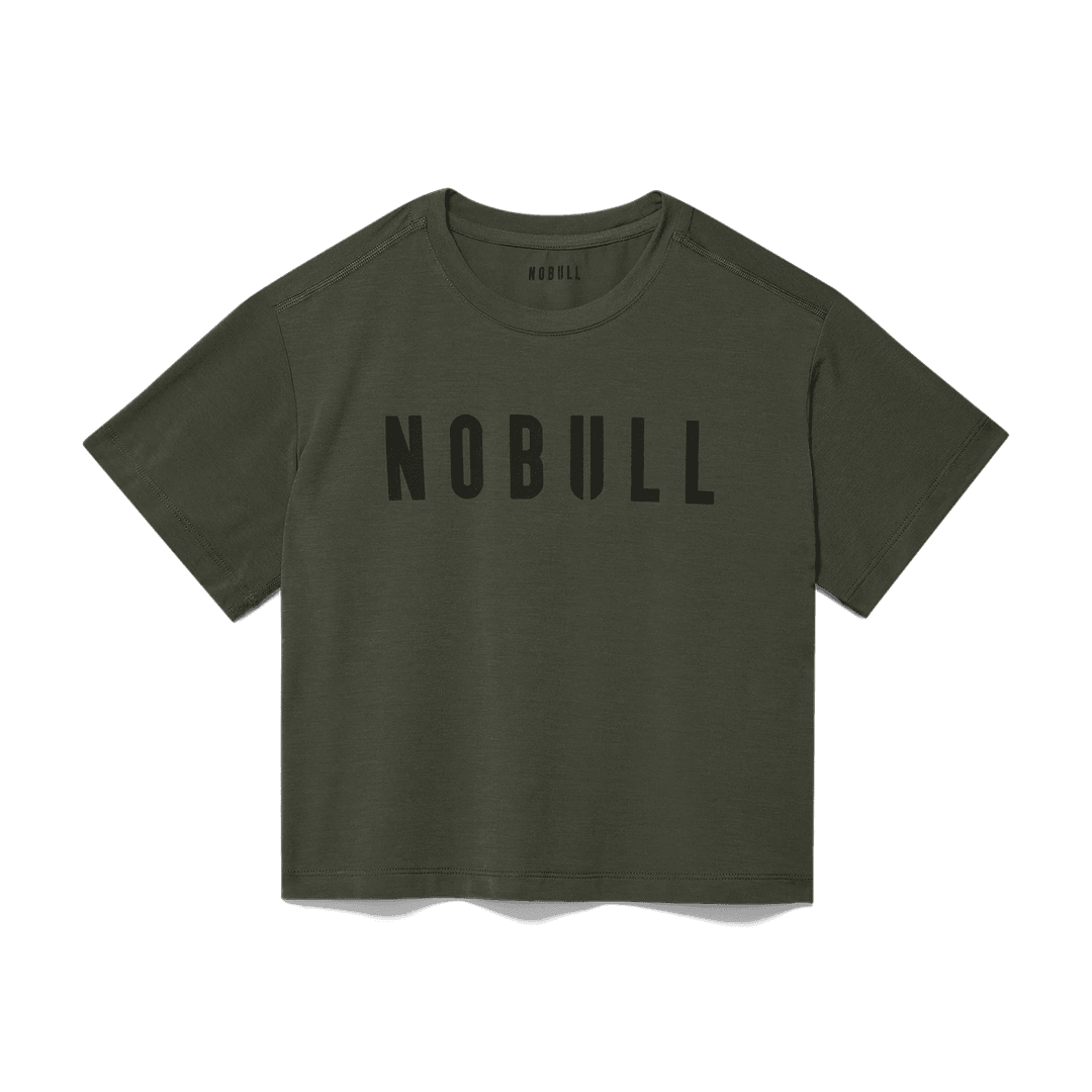 Nobull Project Women's Nobull Boxy Tee Gelap Tentara
