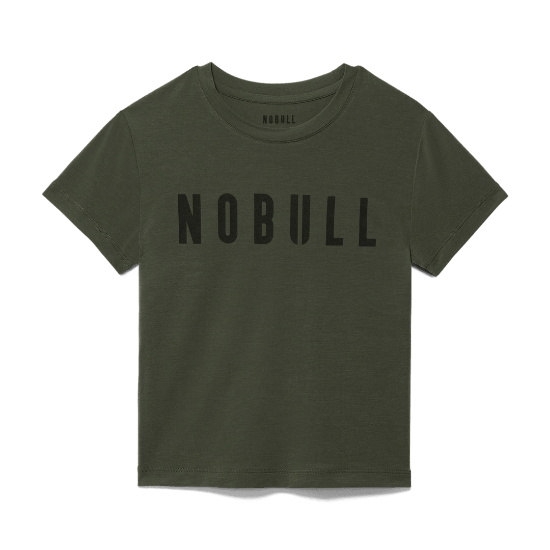 Nobull Project Women's Nobull Fitted Tee Gelap Tentara