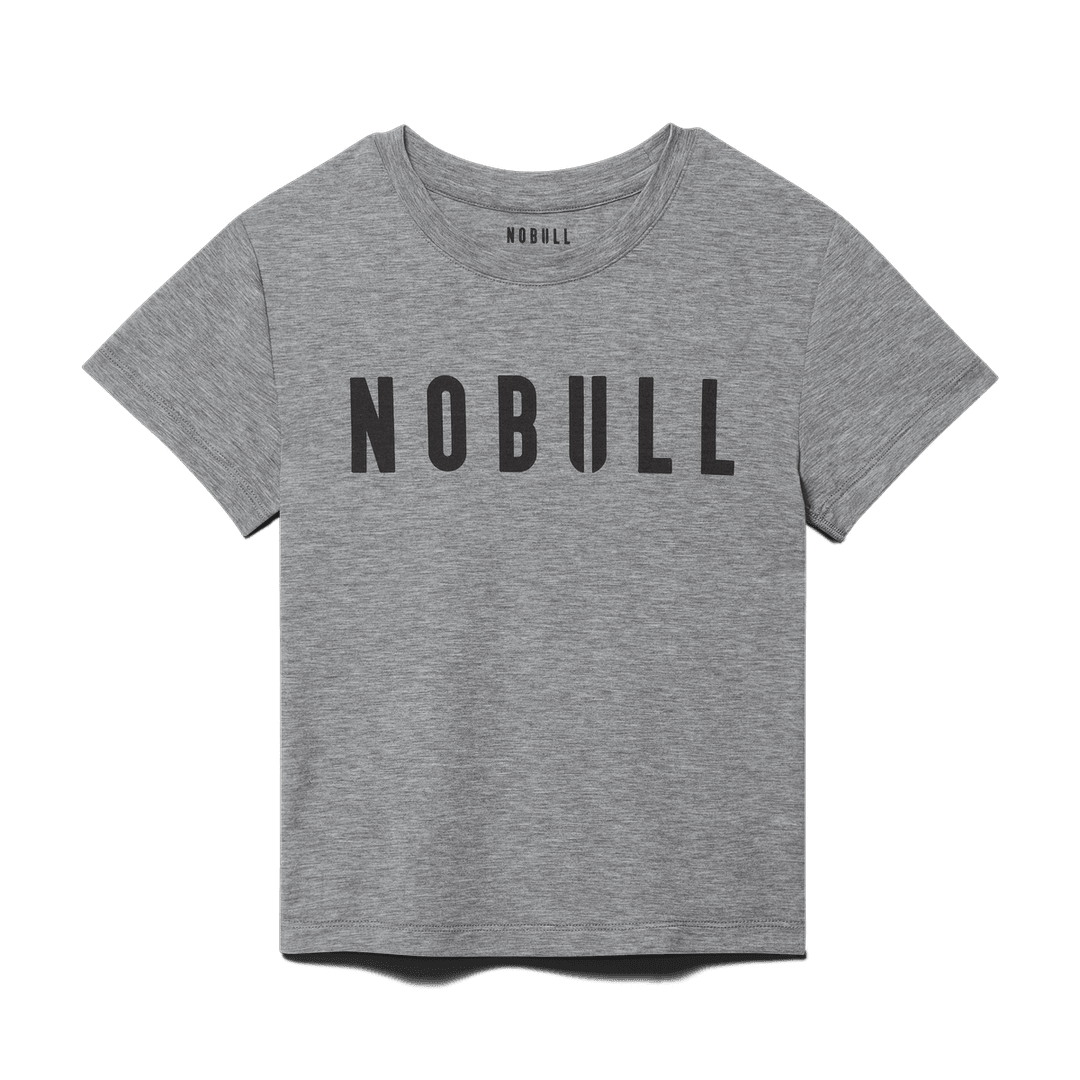 Nobull Project Kaos Fitted Wanita Nobull Abu-abu Heather
