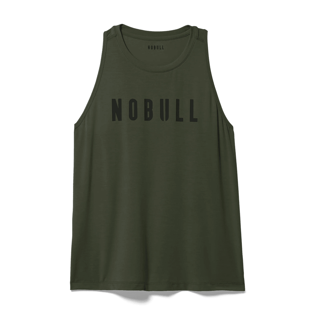 Nobull Project Wanita Nobull Tank Leher Tinggi Gelap Army