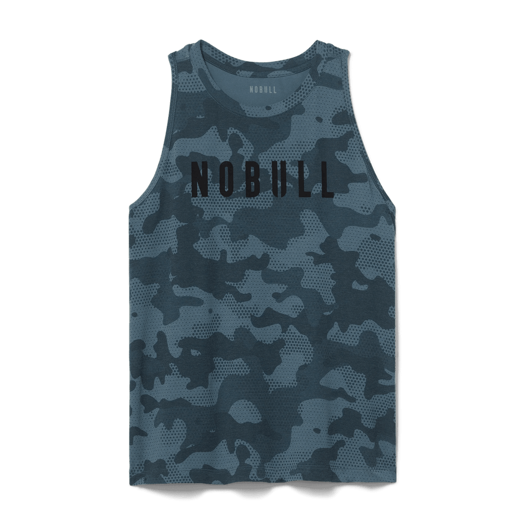 Nobull Project Wanita Camo Nobull Tank Leher Tinggi Biru Pantai Camo