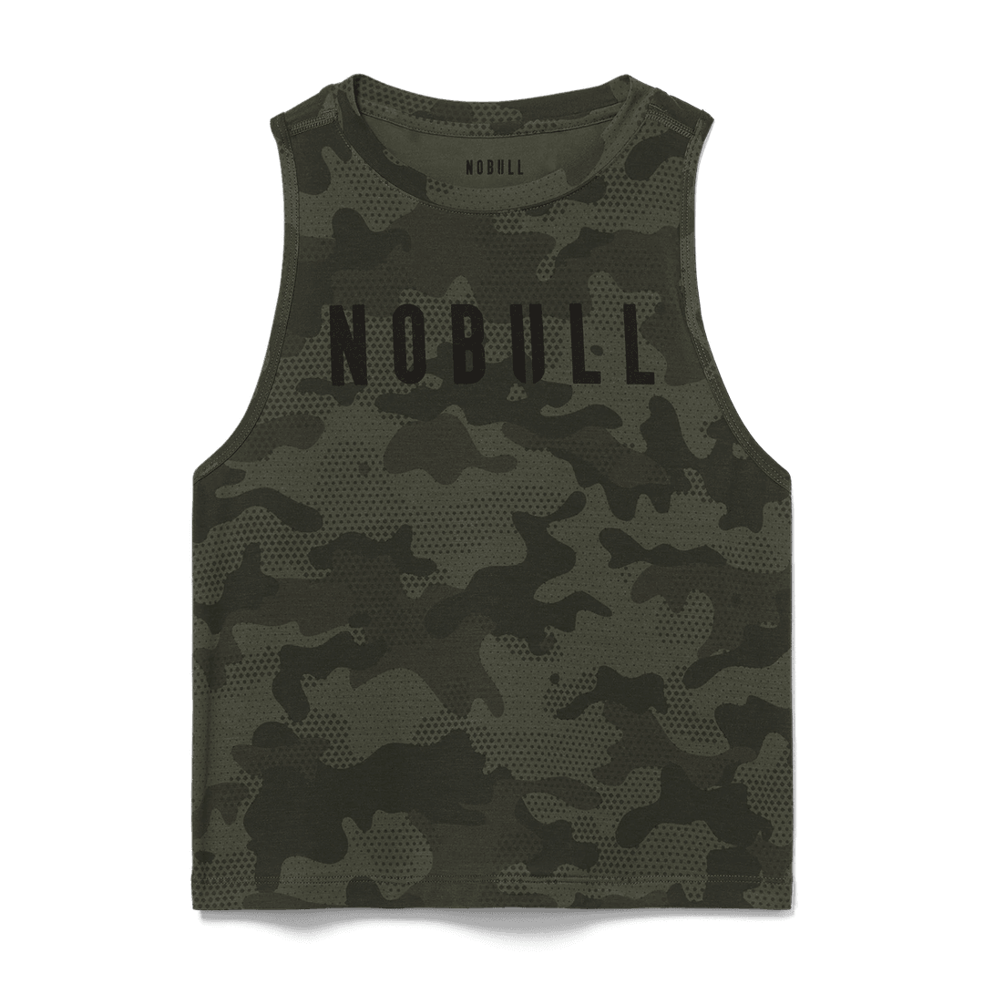 Nobull Project Tank Otot Wanita Camo Nobull Gelap Army Camo