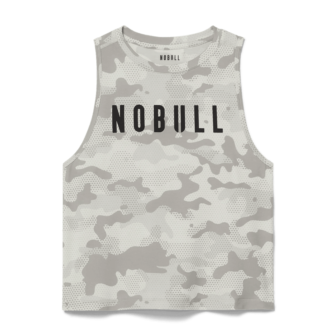 Nobull Project Tank Otot Wanita Camo Nobull Abu-abu Muda Camo