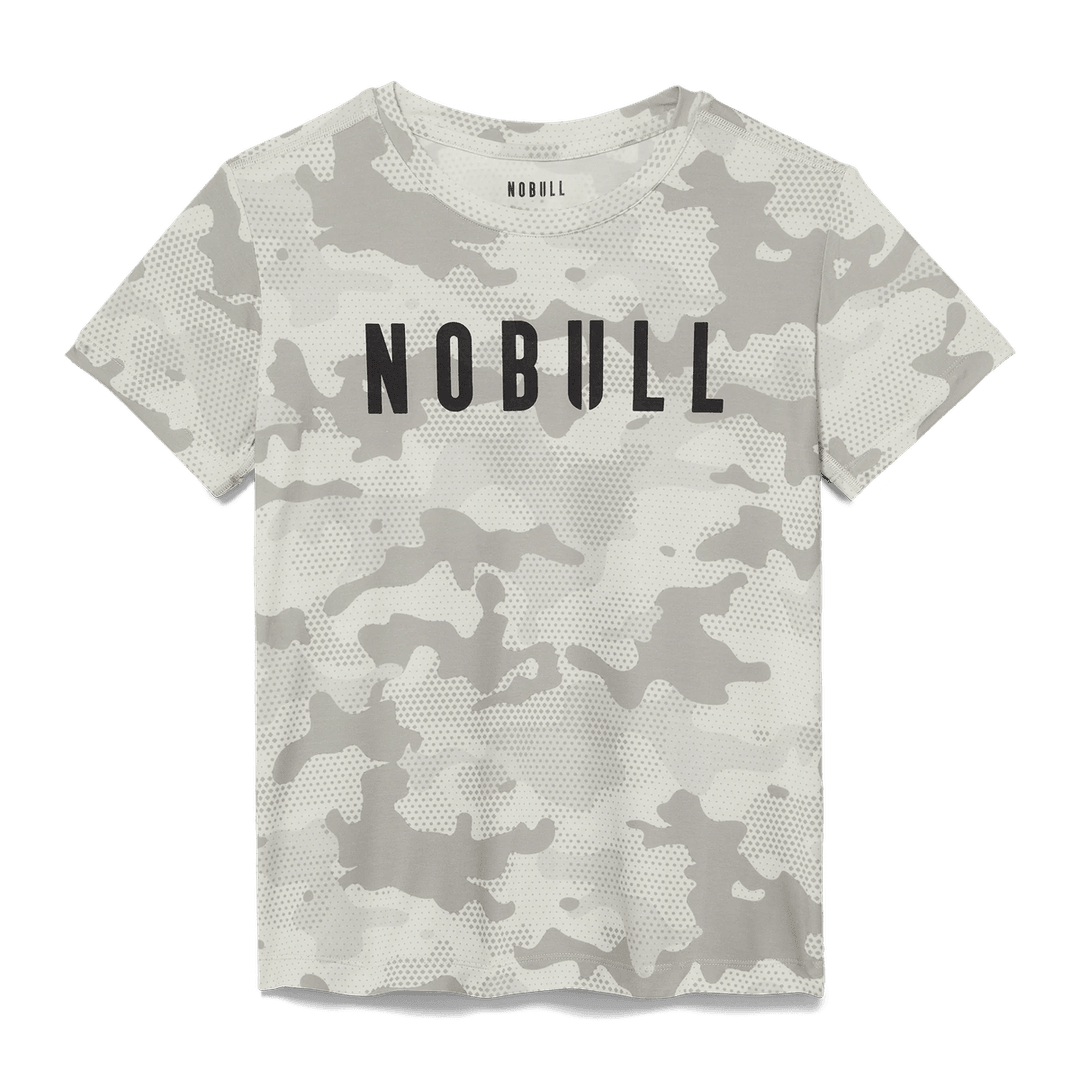 Nobull Project Kaos Wanita Camo Nobull Abu-abu Muda Camo