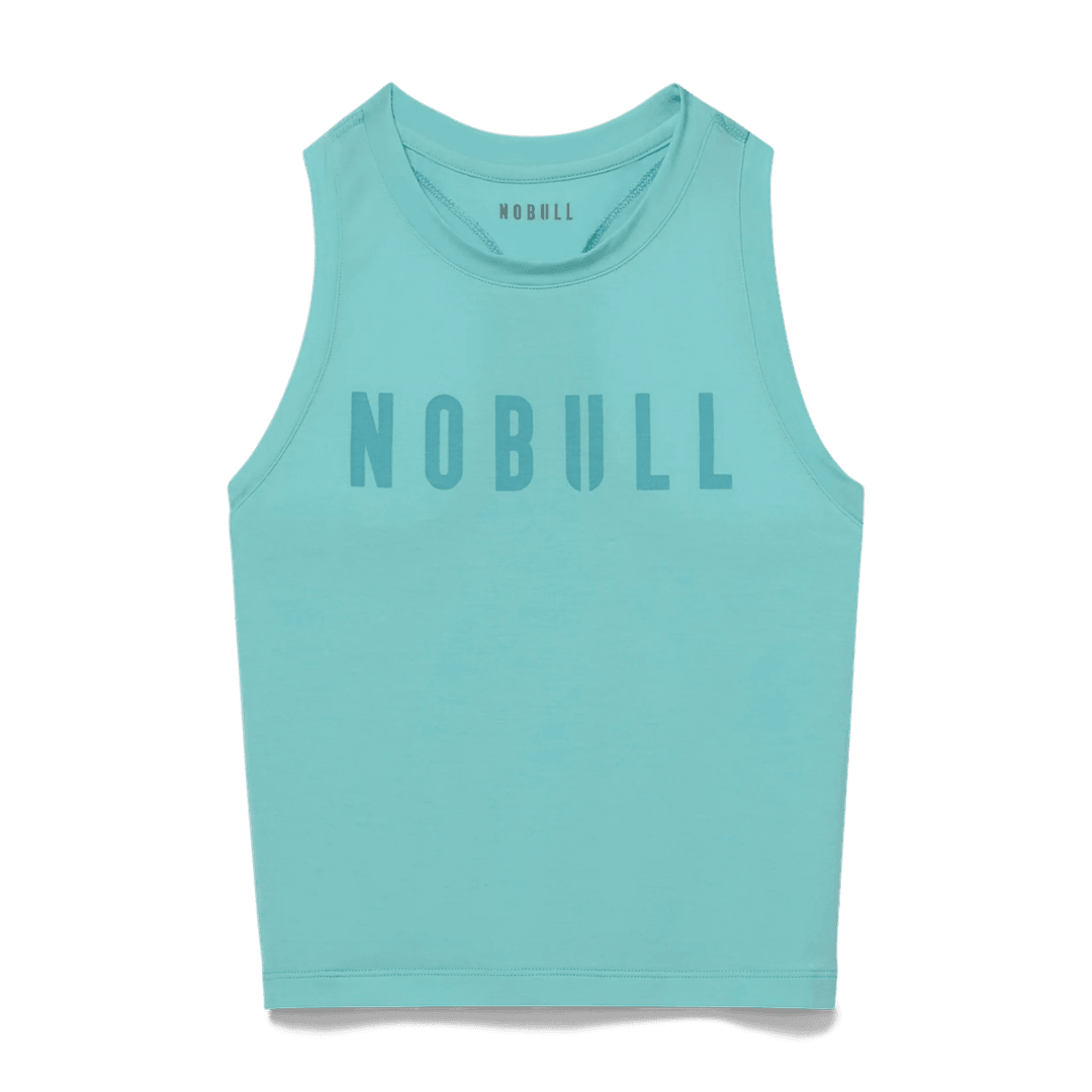 Nobull Project Women's NOBULL Fitted Tank Aqua Heather