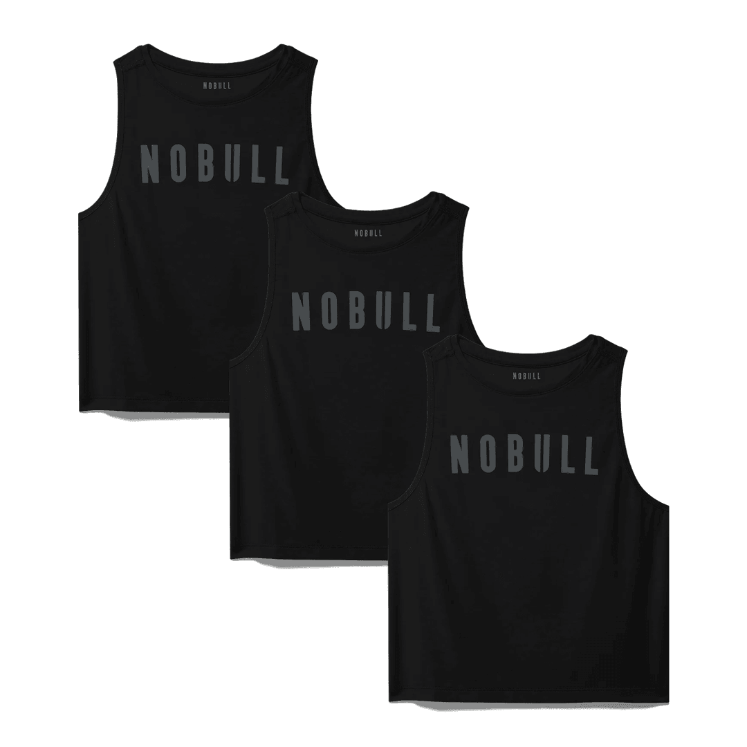Nobull Project Women's Nobull Muscle Tank 3 Pack - Hitam