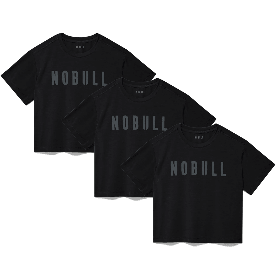 Nobull Project Women's Nobull Boxy Tee 3 Pack - Hitam