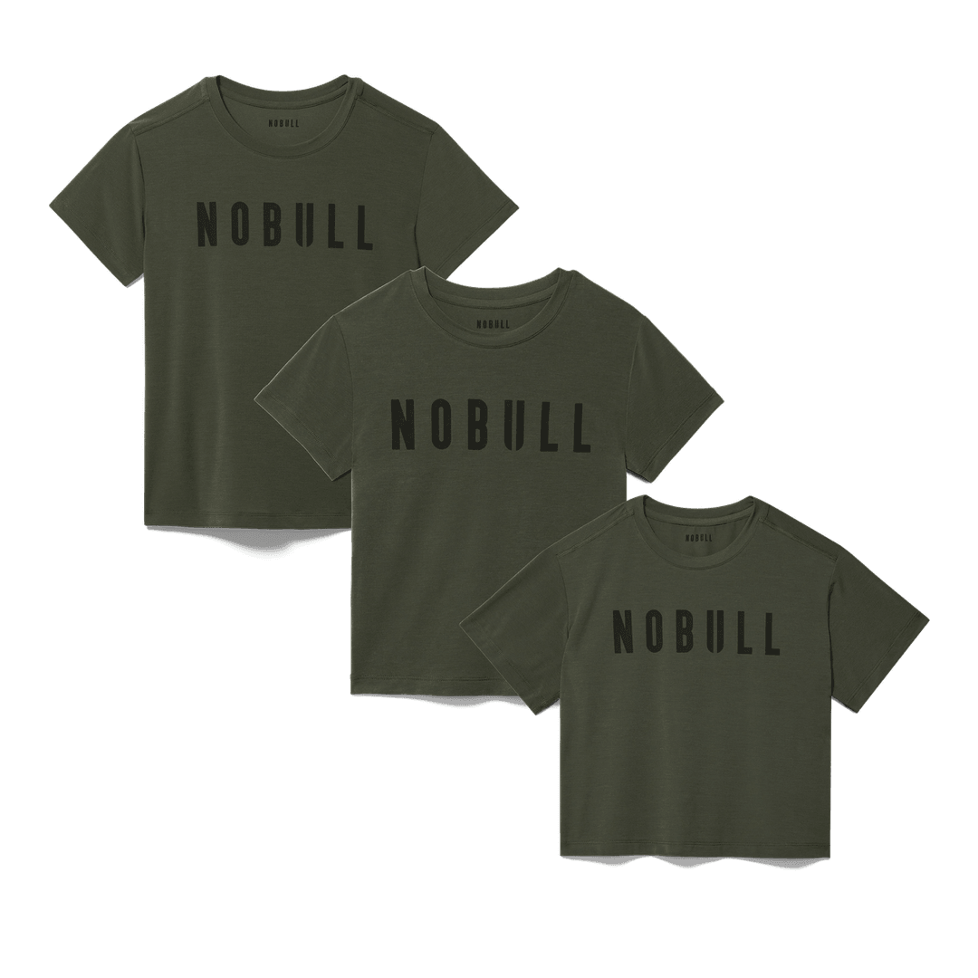 Nobull Project Wanita Nobull Campuran Tee Assortmen 3 Paket - Tentara Gelap