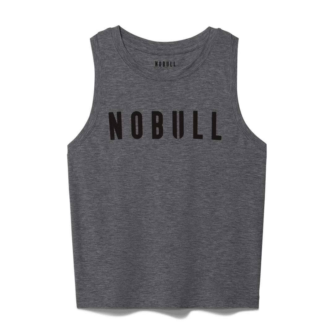 Nobull Project Wanita Nobull Fitted Tank Heather Grey