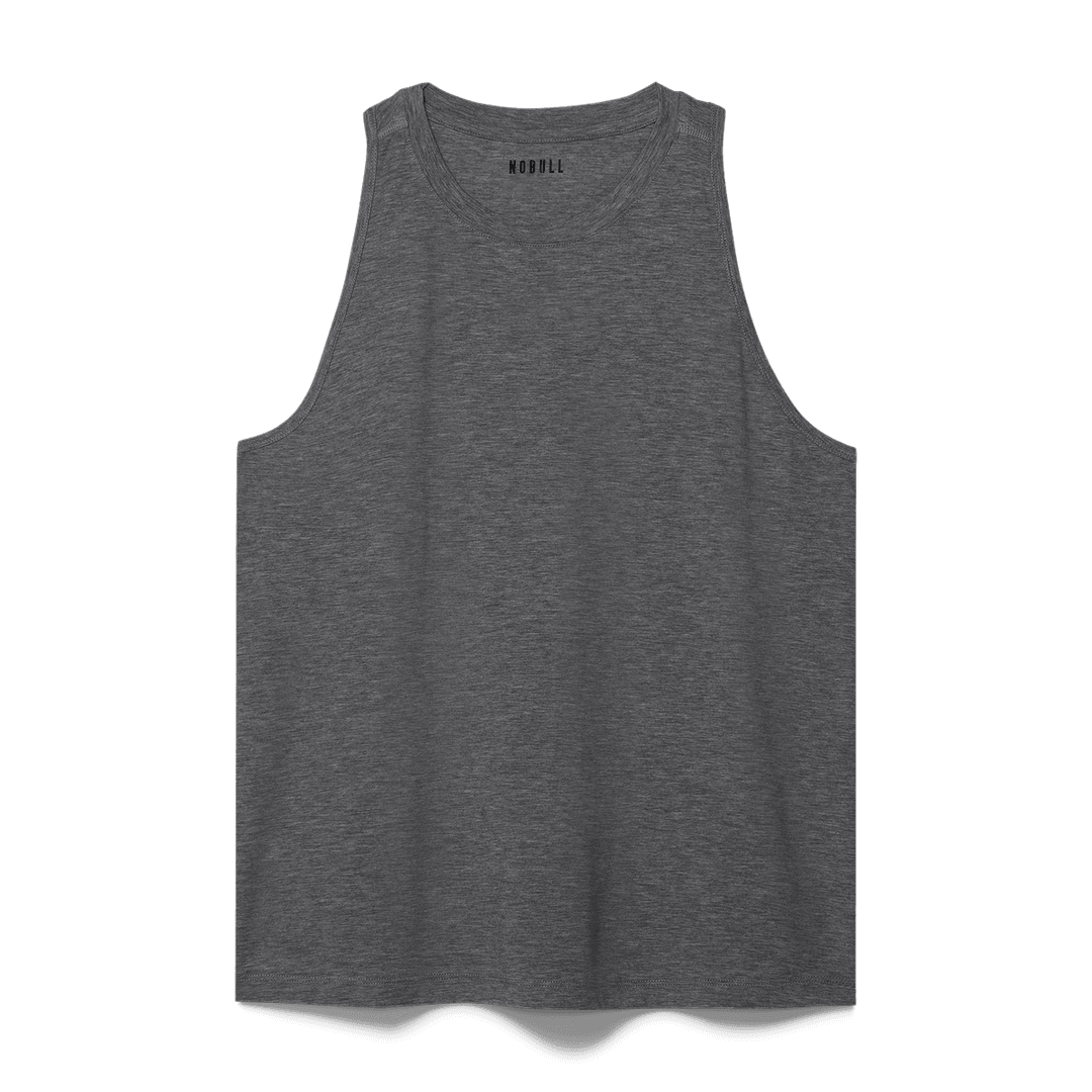 Nobull Project Tank Leher Tinggi Wanita Abu-abu Heather